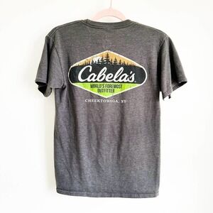 Cabela's Gray Cheektowaga NY Tee Shirt sz Small